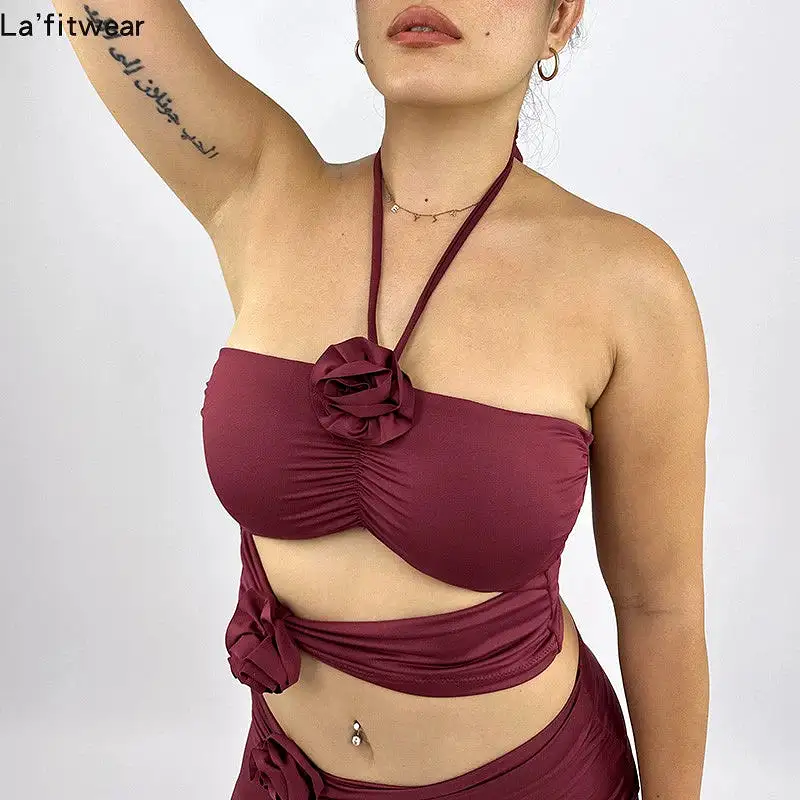 La Fitwear Set Rose Obsession Burgundy