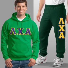 Lambda Chi Alpha Hoodie and Sweatpants, Package Deal - TWILL