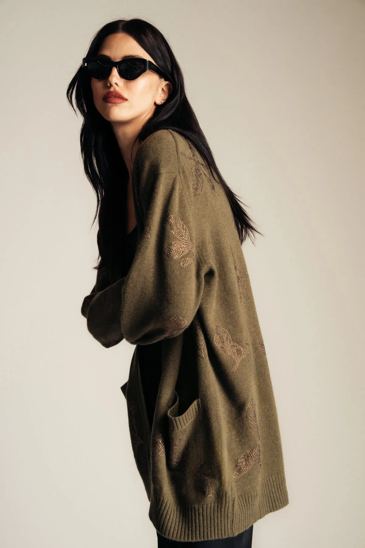 LIBERTINE | 'GOLDEN LEAVES' OVERSIZED CARDIGAN