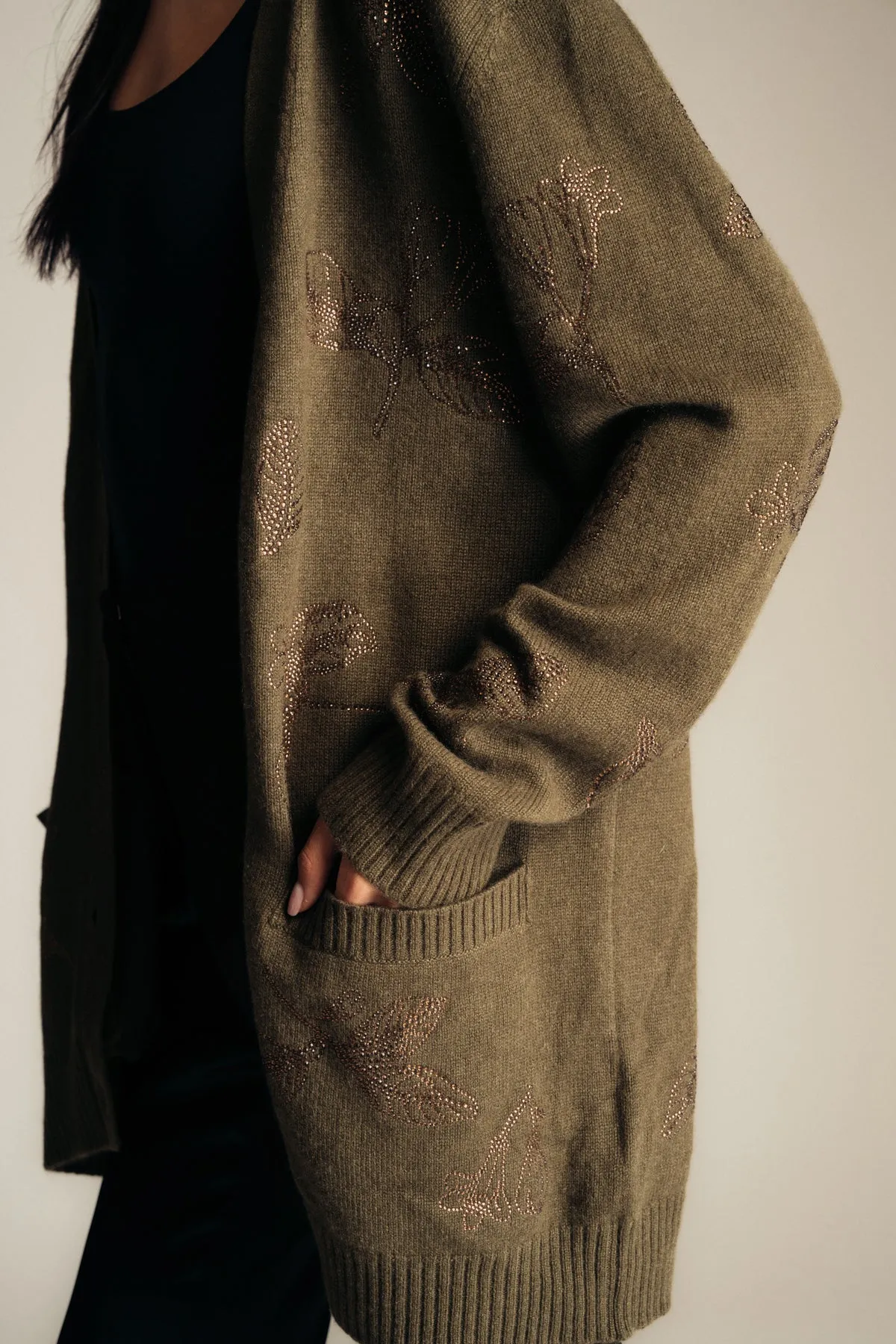 LIBERTINE | 'GOLDEN LEAVES' OVERSIZED CARDIGAN