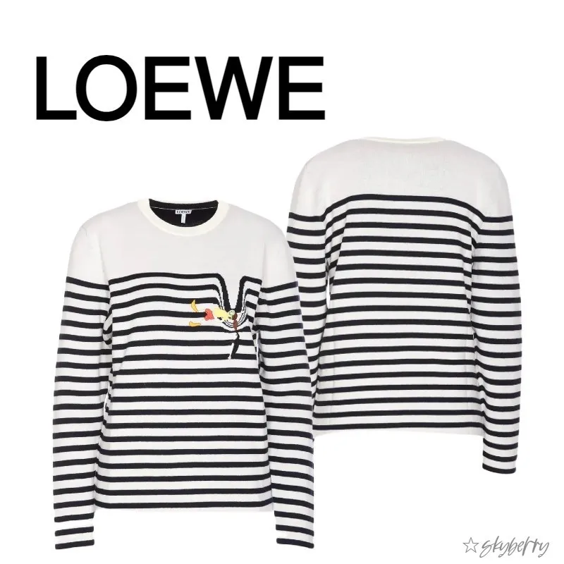 LOEWE  |Stripes Collaboration V-neck & Crew neck