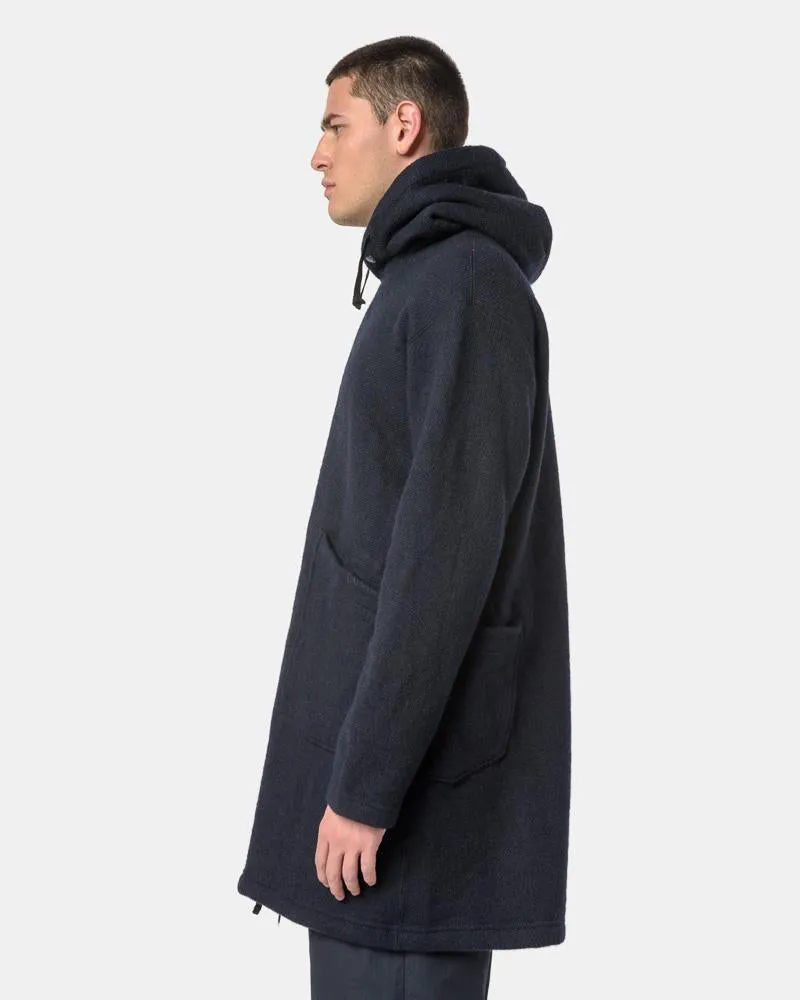 Long Hoody in Dark Navy