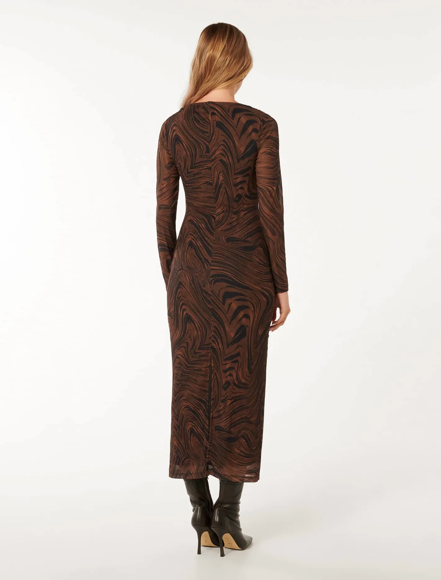 Loretta Ruched Side Midi Dress