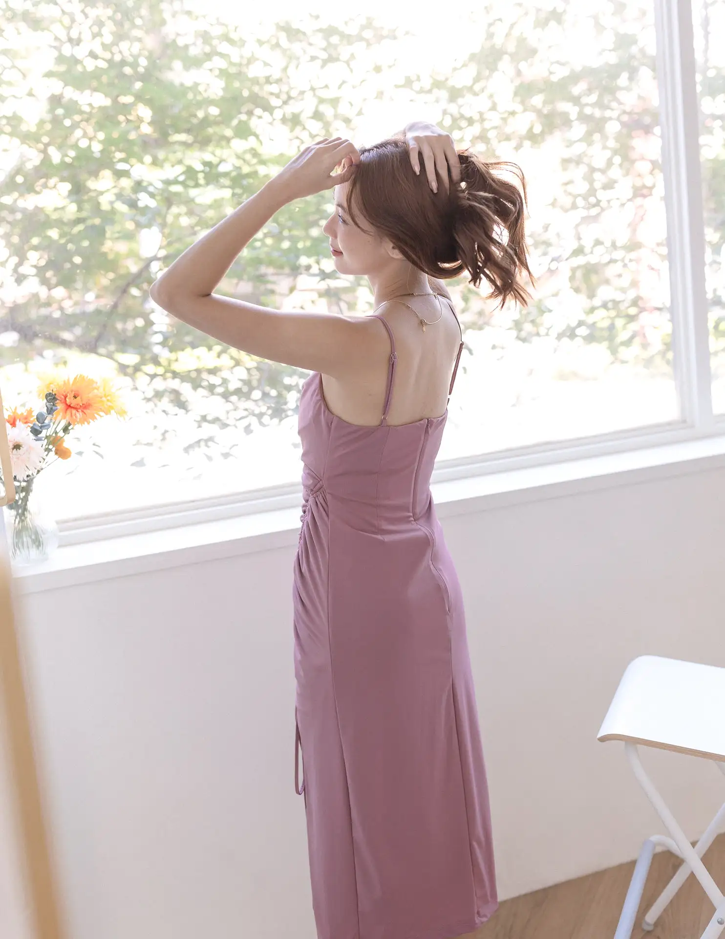 Louella Dress in Mauve