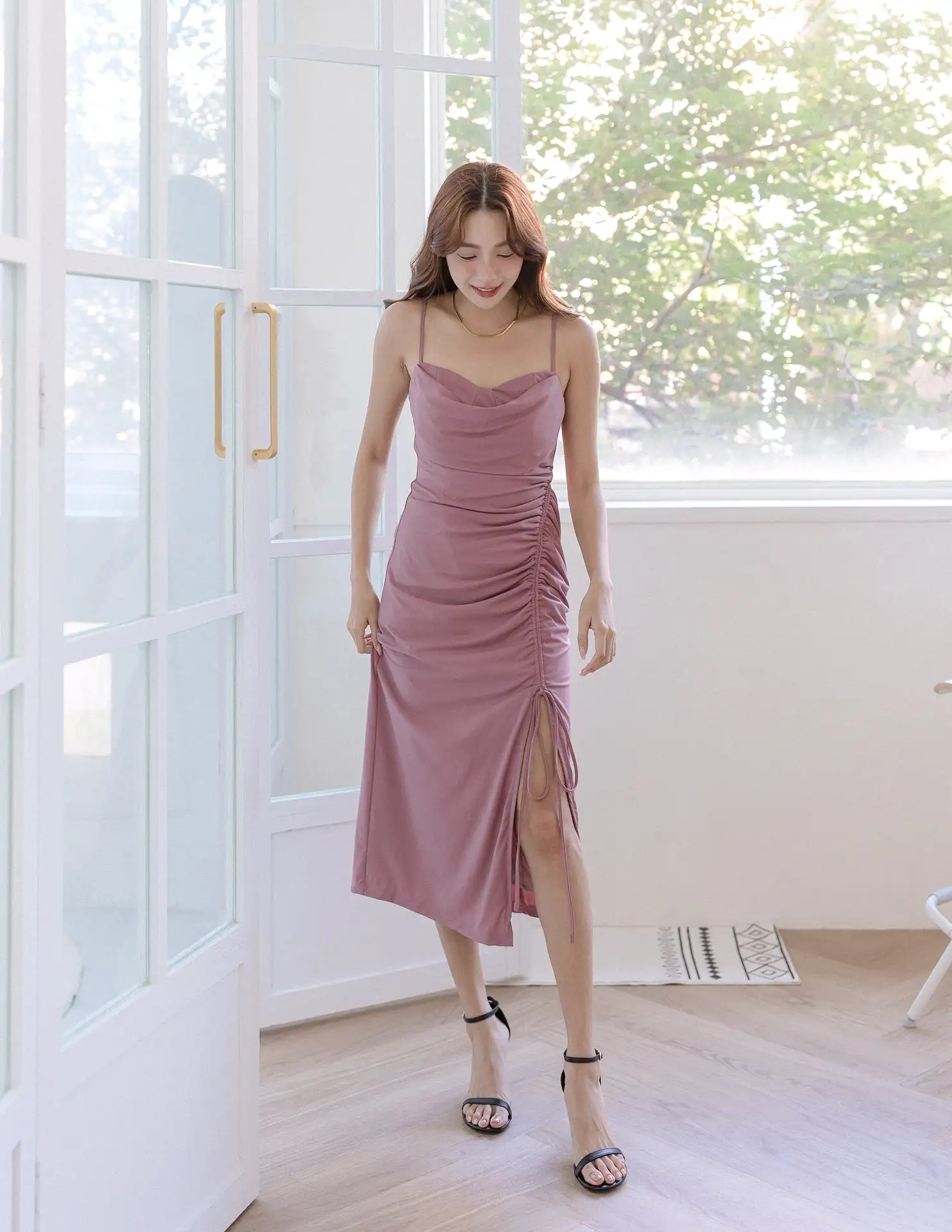 Louella Dress in Mauve