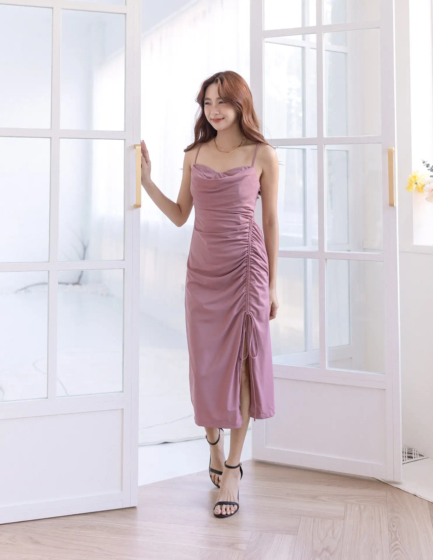 Louella Dress in Mauve