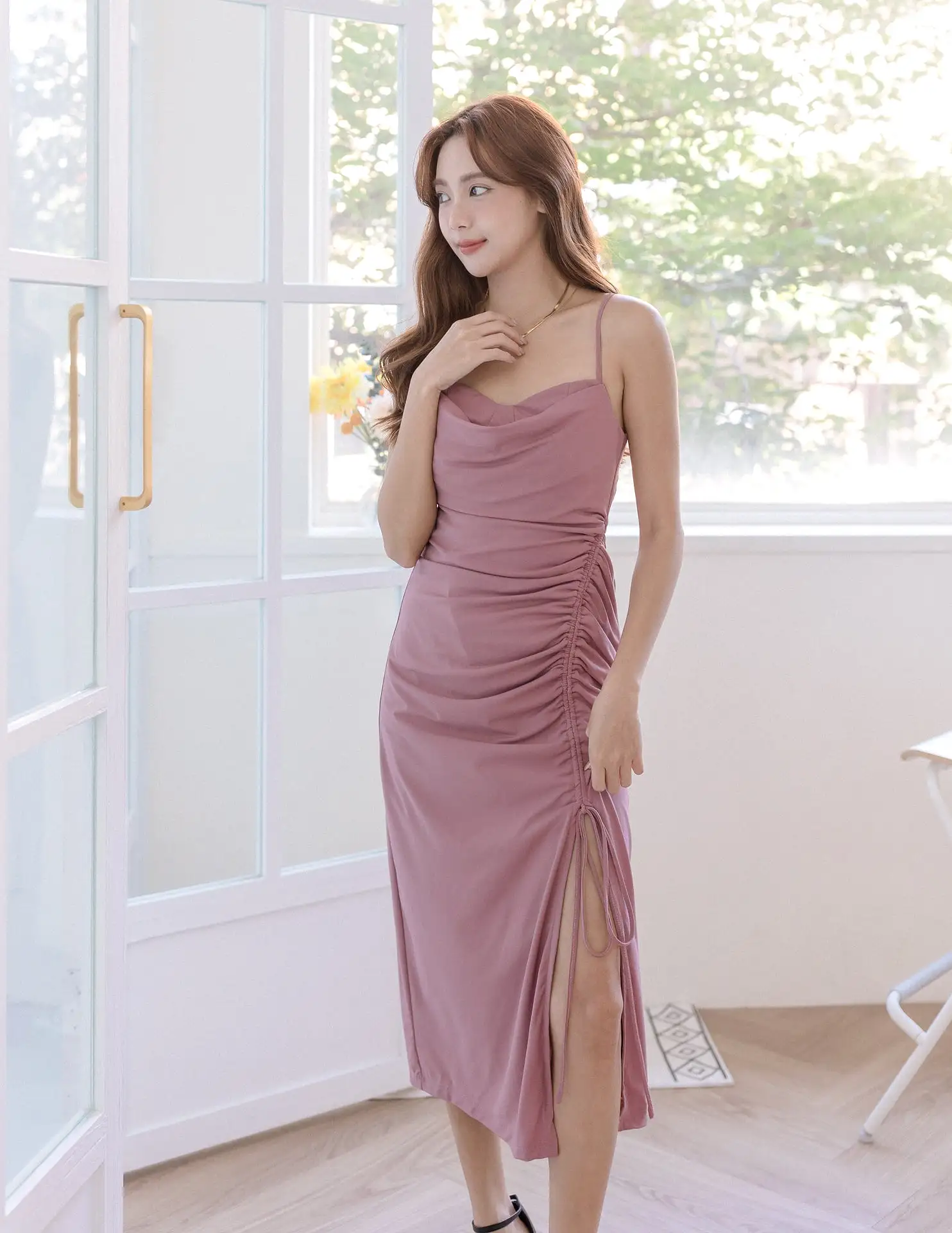 Louella Dress in Mauve