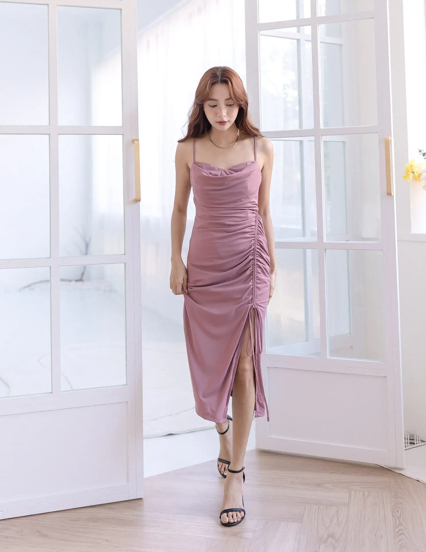 Louella Dress in Mauve