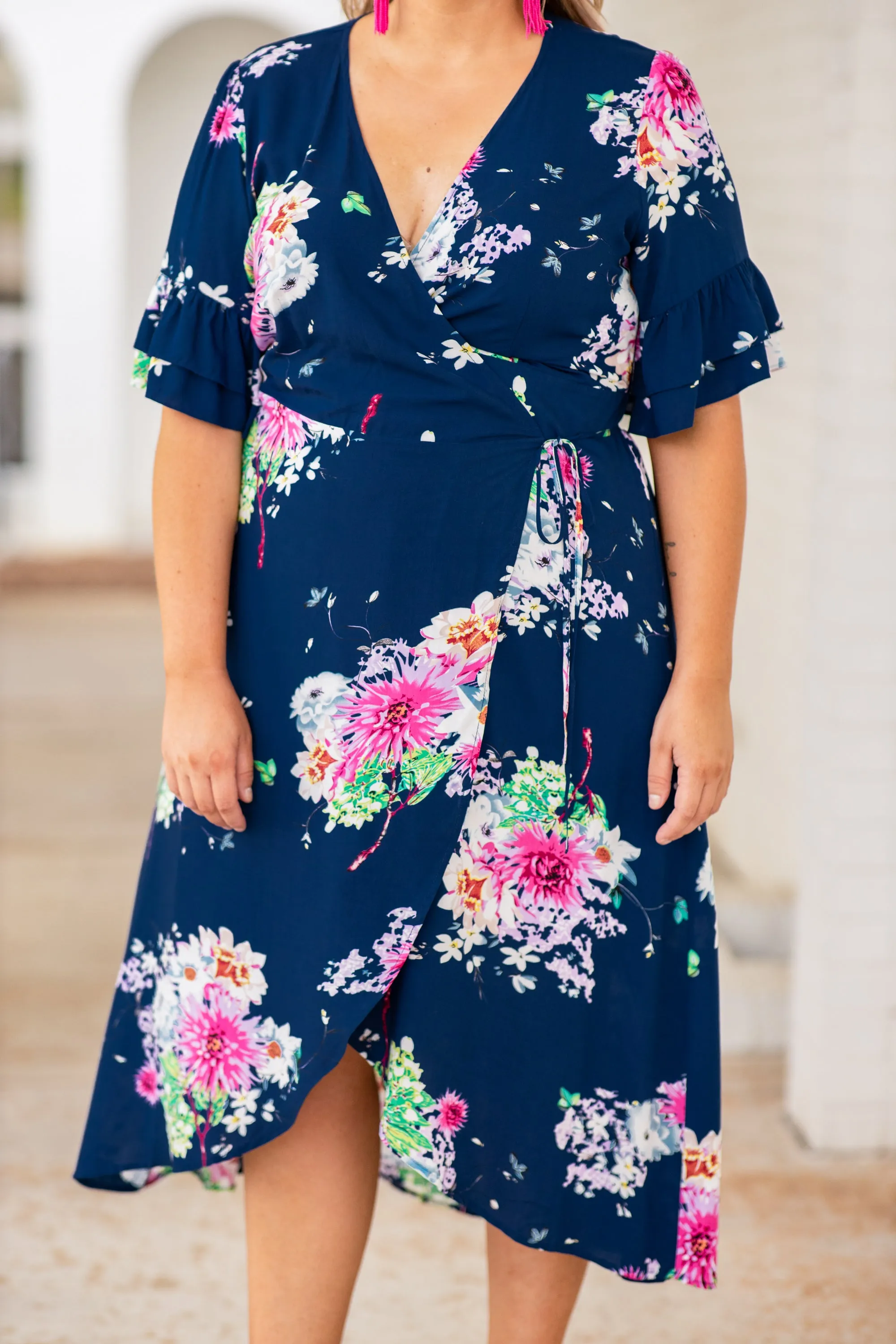 Love In Bloom Dress, Navy