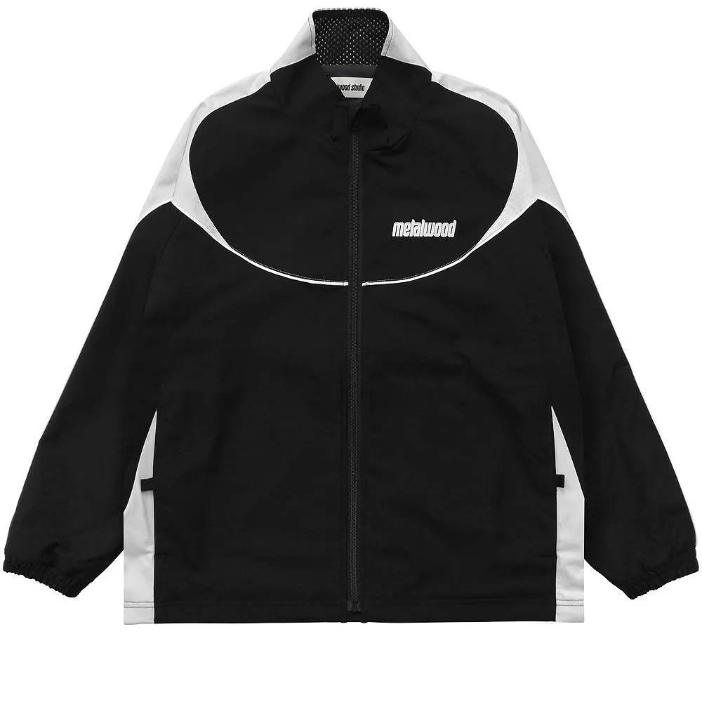 METALWOOD PANELED TRACK JACKET // BLACK