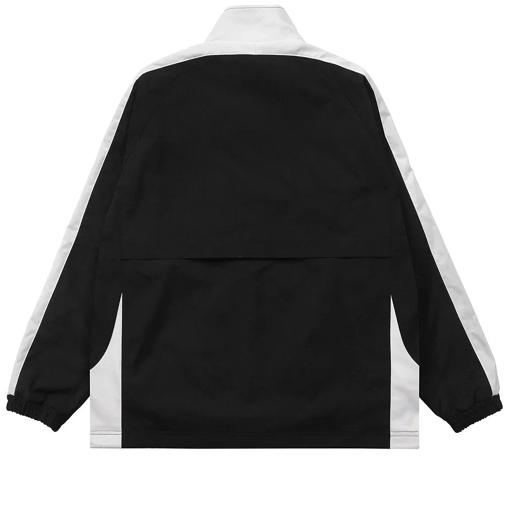 METALWOOD PANELED TRACK JACKET // BLACK