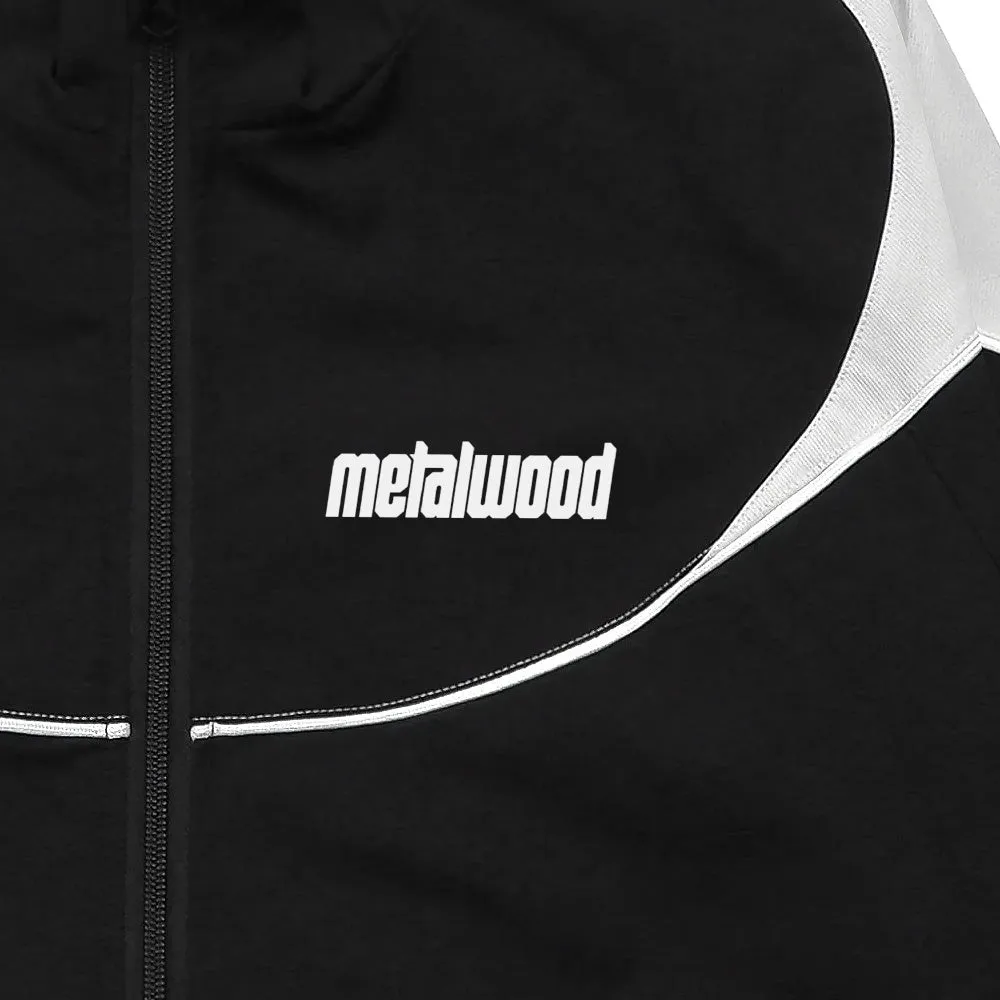 METALWOOD PANELED TRACK JACKET // BLACK