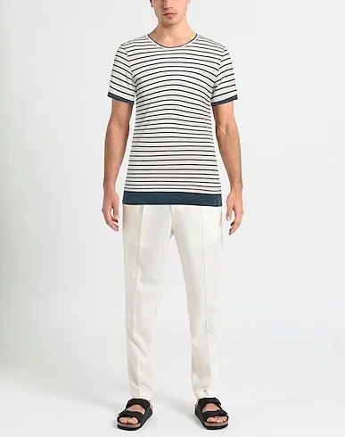 MM6 Maison Margiela  |Crew Neck Stripes Street Style Plain Cotton Short Sleeves