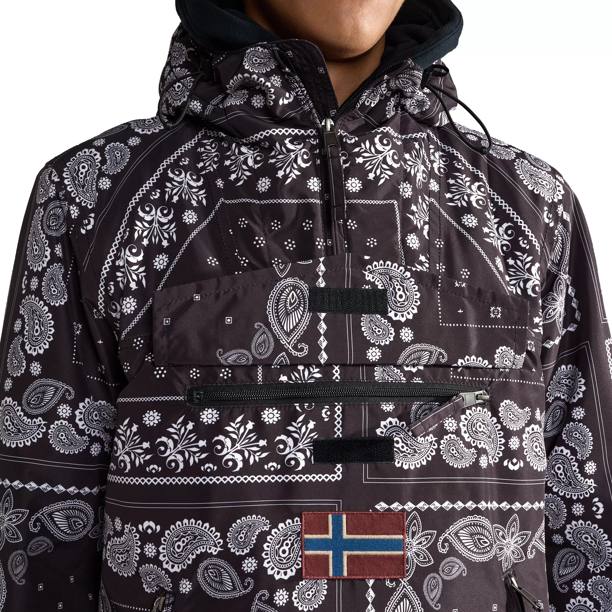 Napapijri Rainforest 2 'Paisley Pack' Fleece Lined Pocket Jacket - Paisley AOP