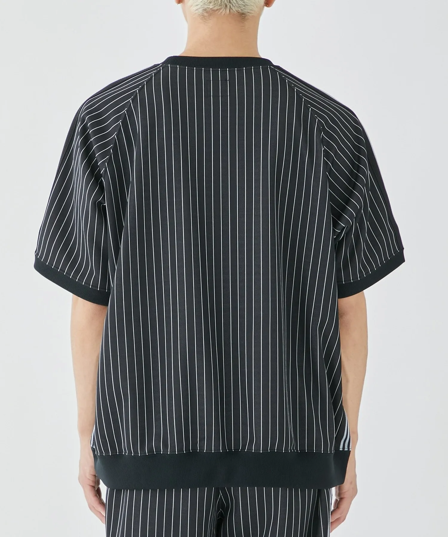 Needles  |Crew Neck Stripes Collaboration Short Sleeves Logo