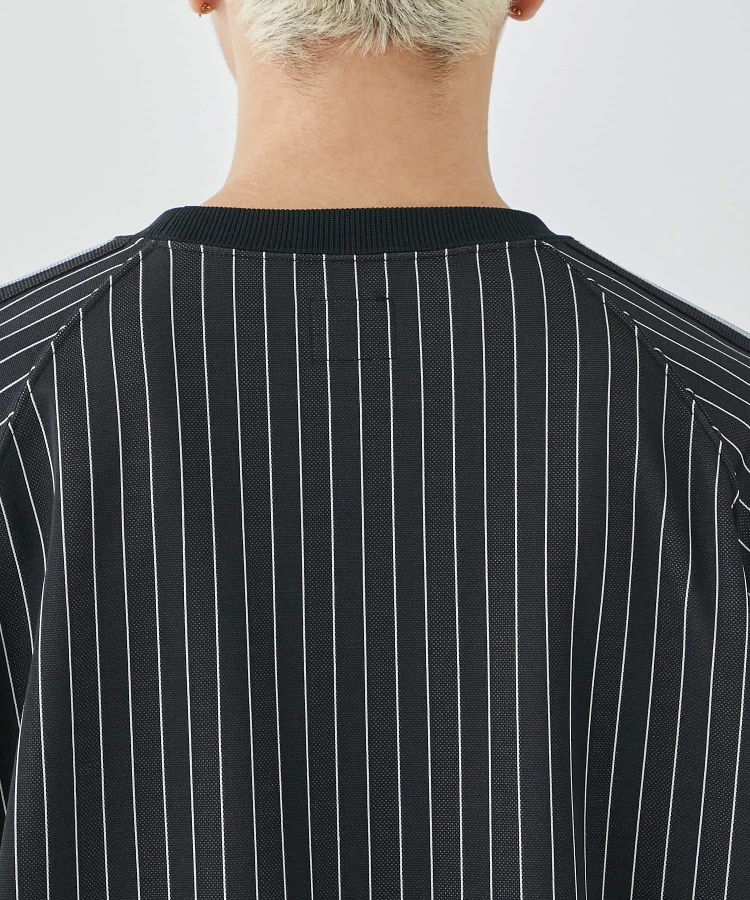 Needles  |Crew Neck Stripes Collaboration Short Sleeves Logo