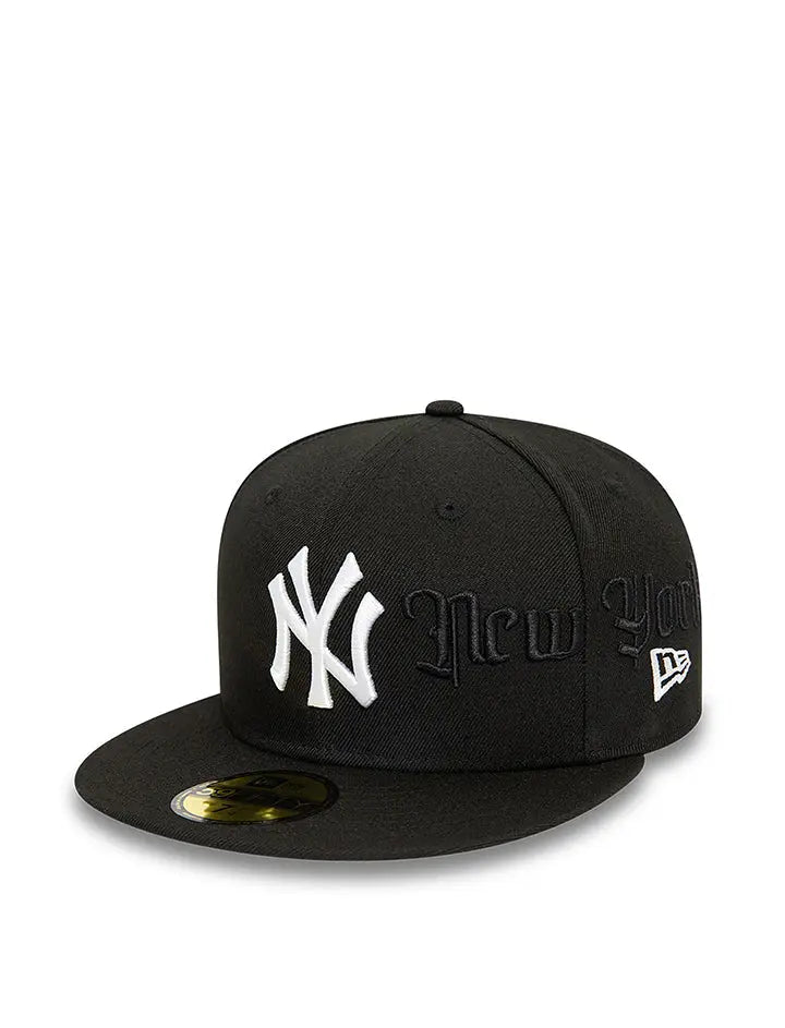 New Era 59FIFTY Script Neyyan Cap Black / White