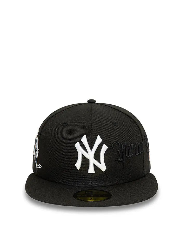 New Era 59FIFTY Script Neyyan Cap Black / White