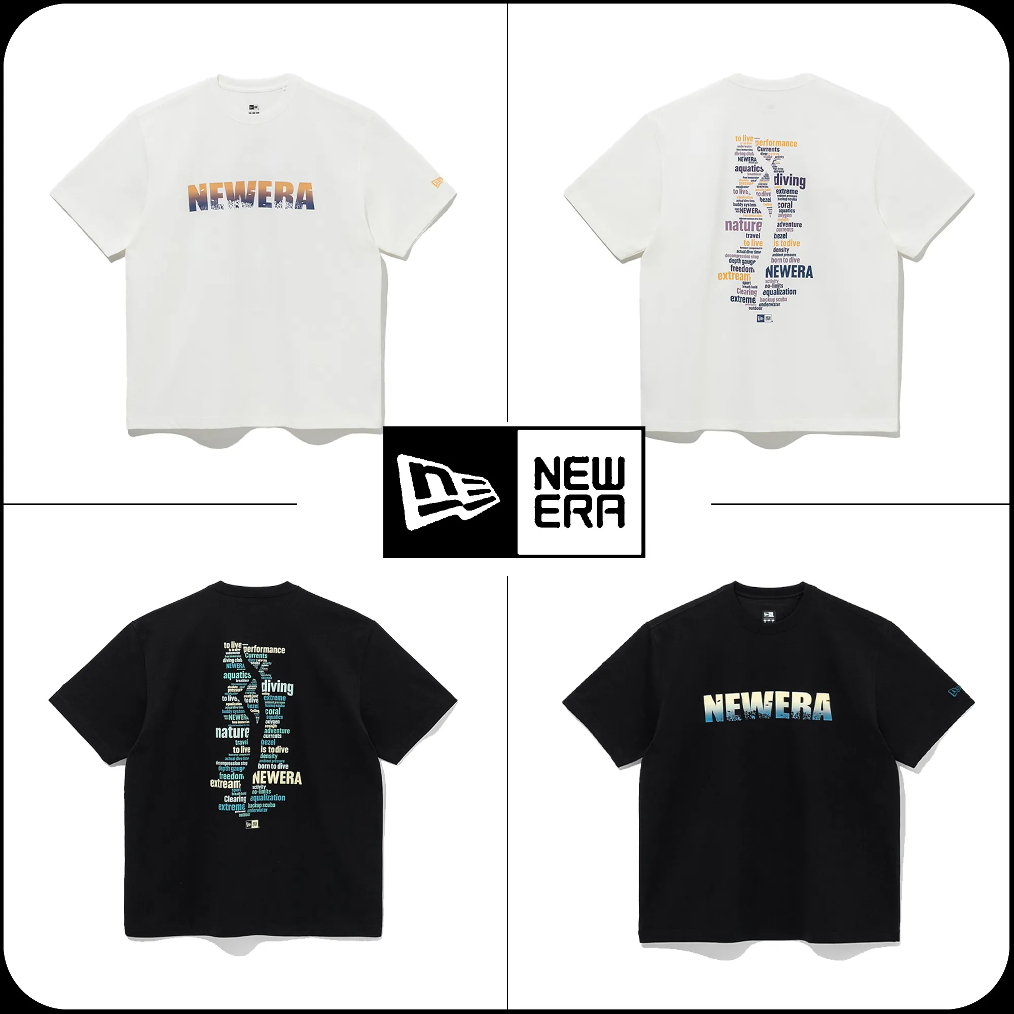 New Era  |[New Era]★SUMMER SILHOUETTE WORDS T-SHIRTS