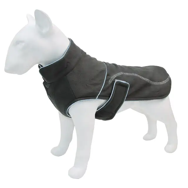 New Style Pet Jackets Warm Autumn And Winter Big Polar Fleece Dog Cotton-padded Clothes Reflective Stripe Dog Clothes S-5xl