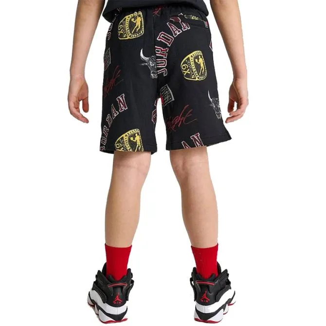 NIKE BOYS' JORDAN ALLOVER PRINT SHORTS 95C898-023