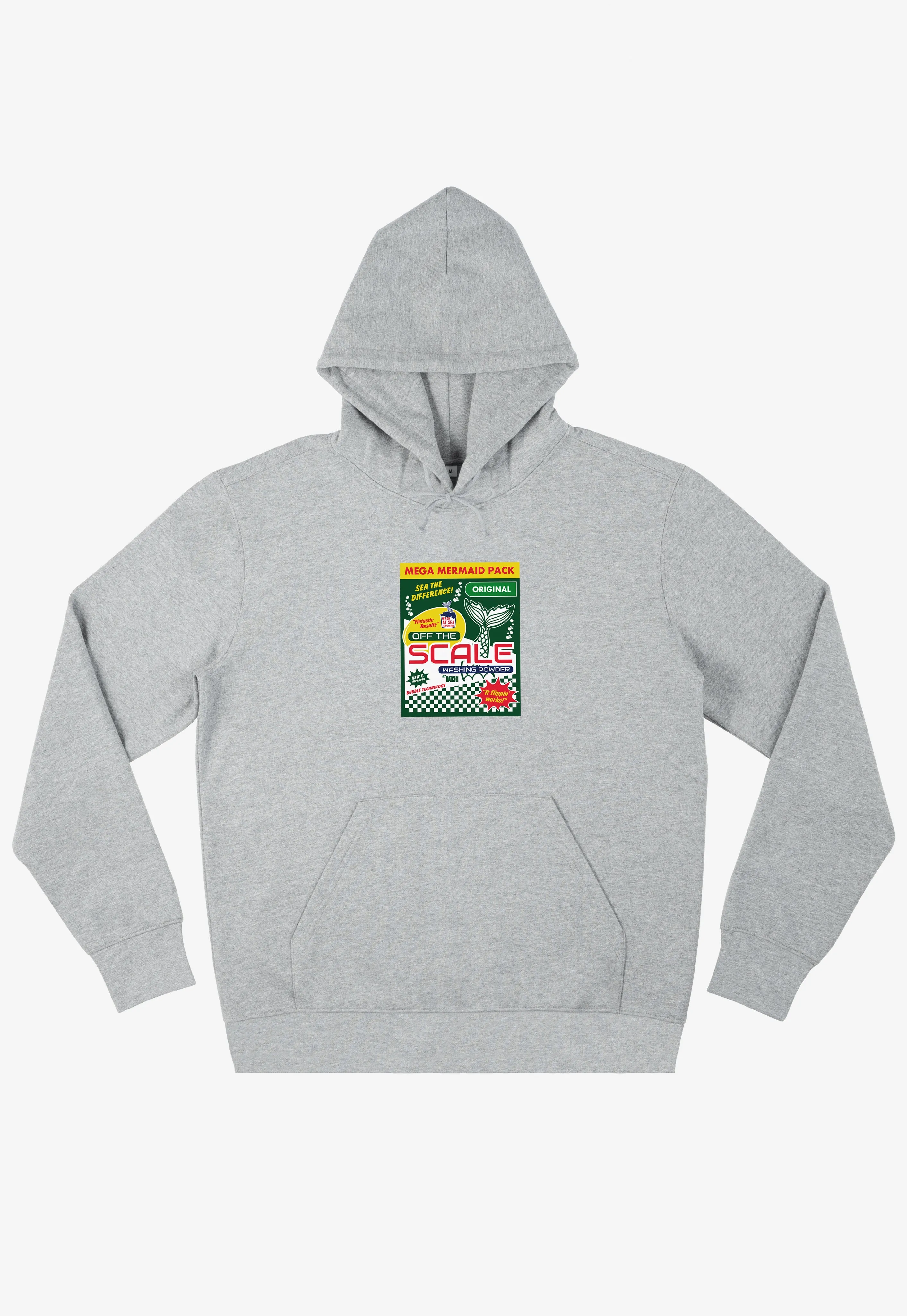 Off the Scale Mermaid Washing Powder Grey Hoodie