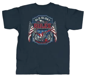 Old Glory Rule T-Shirt - Navy - OG2235