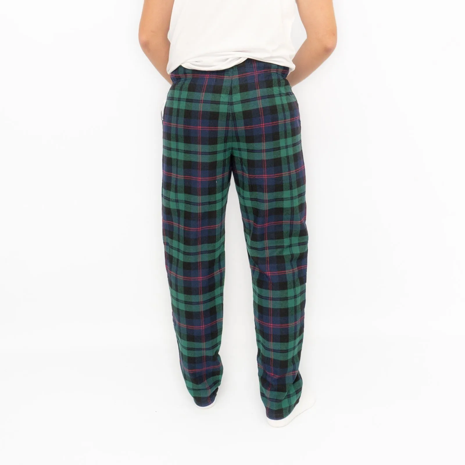 Old Navy Mens Green Tartan Plaid Flannel Pyjama Bottoms