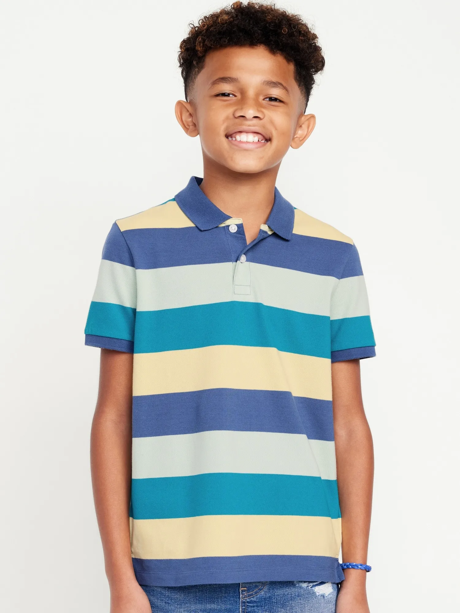 Old Navy Printed Pique Polo Shirt for Boys