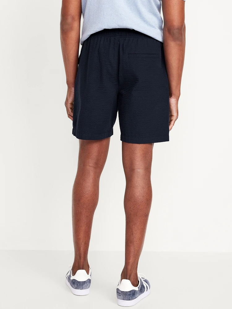 Old Navy Seersucker Jogger Shorts -- 7-inch inseam