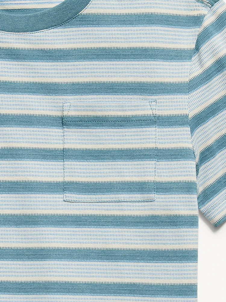 Old Navy Textured Striped Short-Sleeve Pocket T-Shirt for Boys