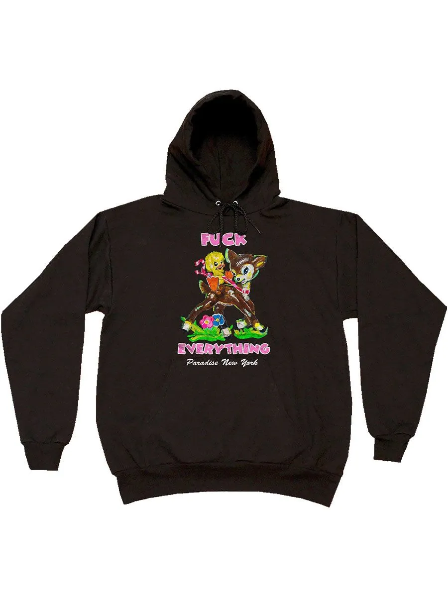 Paradise Fuck Everything Hoody - Black