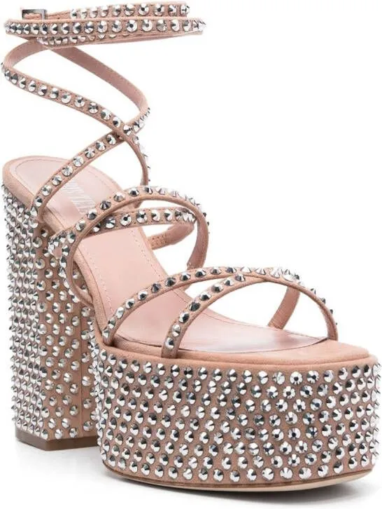 Paris Texas Holly Evita 130mm platform sandals Pink