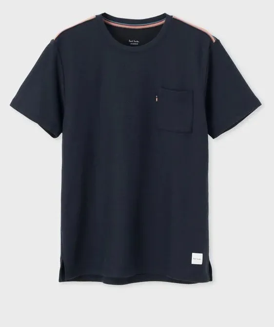 Paul Smith  |Crew Neck Stripes Cotton Short Sleeves Logo