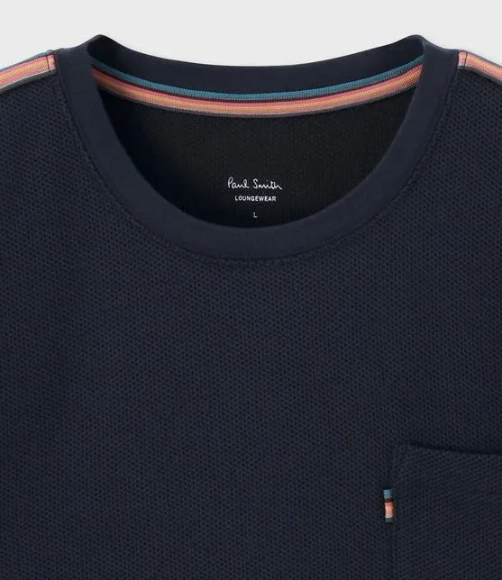 Paul Smith  |Crew Neck Stripes Cotton Short Sleeves Logo