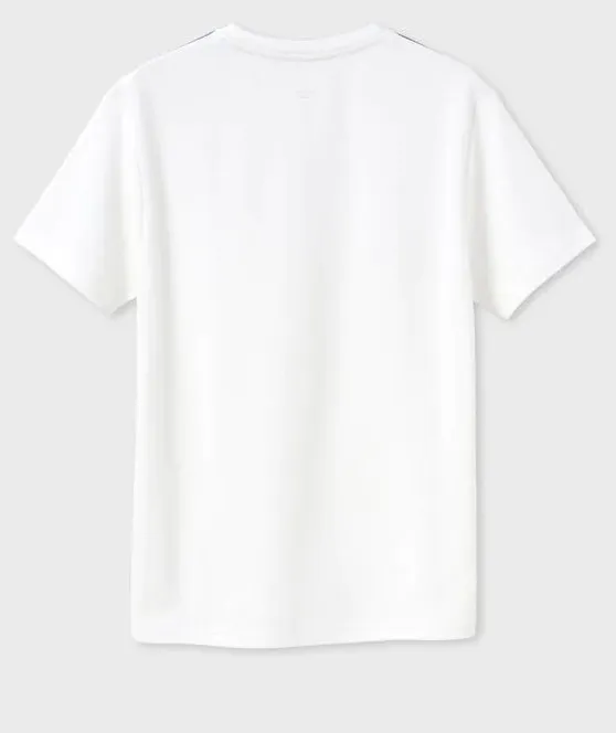 Paul Smith  |Crew Neck Stripes Cotton Short Sleeves Logo