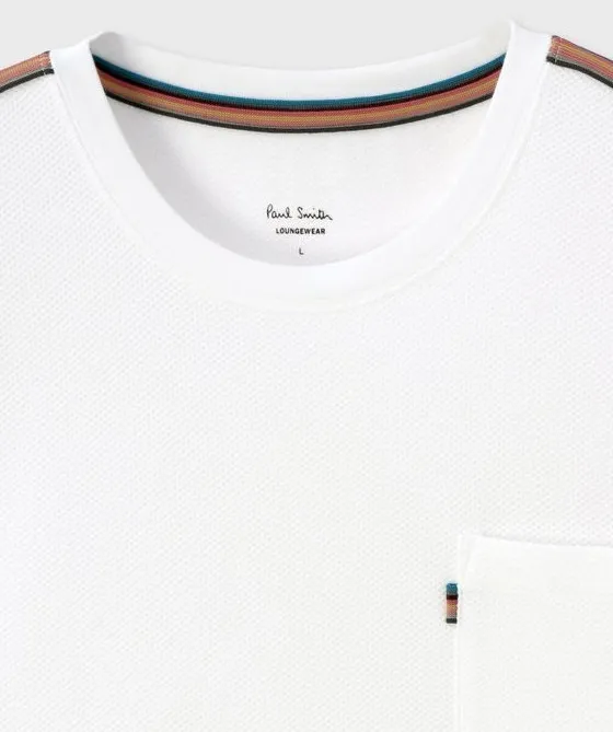 Paul Smith  |Crew Neck Stripes Cotton Short Sleeves Logo