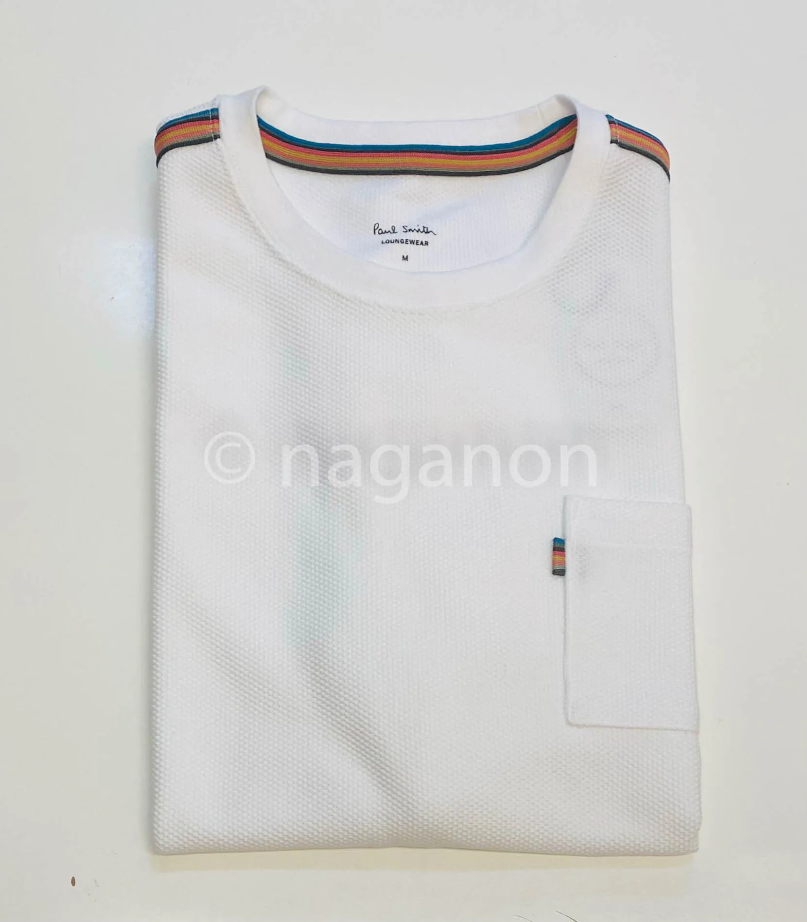 Paul Smith  |Crew Neck Stripes Cotton Short Sleeves Logo