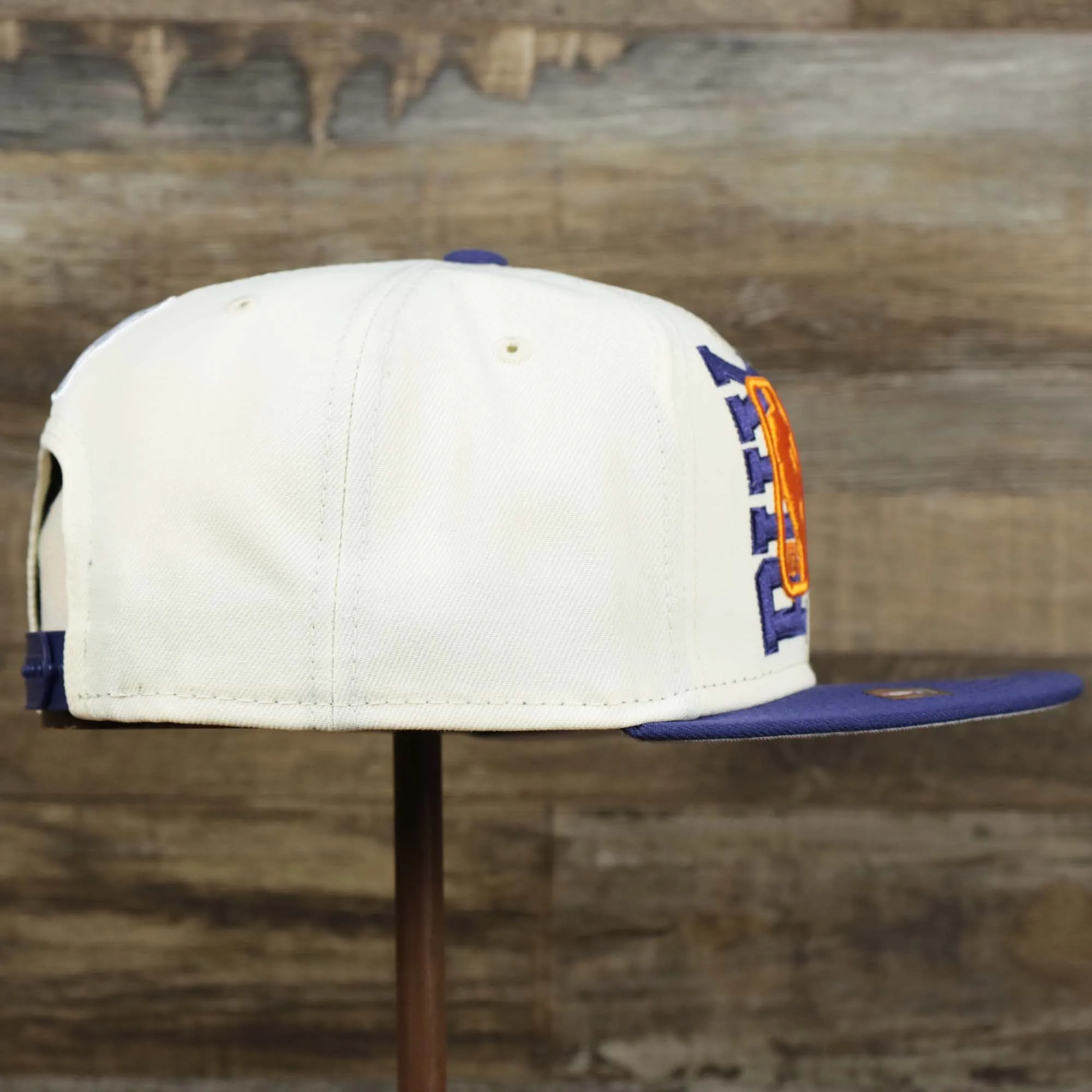 Phoenix Suns NBA 2022 Draft Gray Bottom 9Fifty Snapback | New Era Cream/Purple