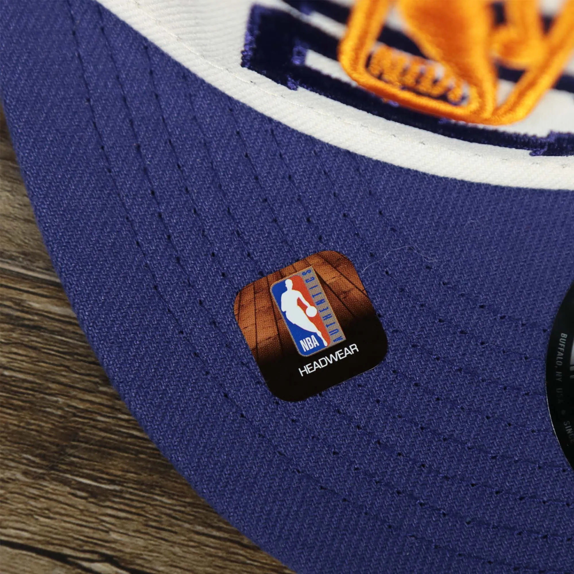 Phoenix Suns NBA 2022 Draft Gray Bottom 9Fifty Snapback | New Era Cream/Purple