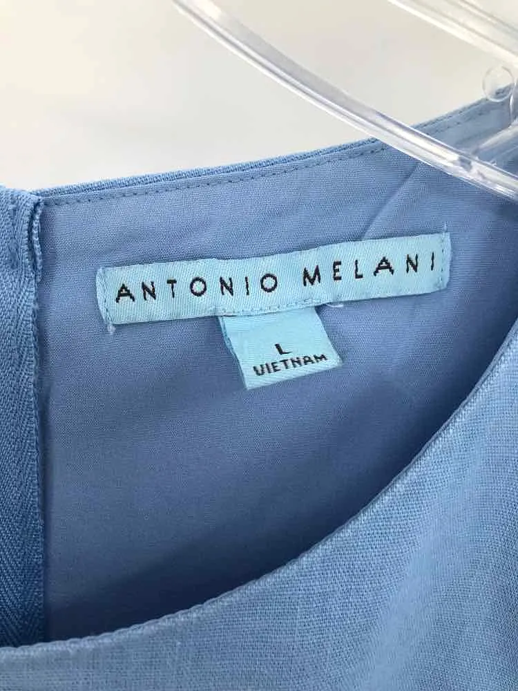 Pre-Owned Antonio Melani Blue Size Large Tank Top