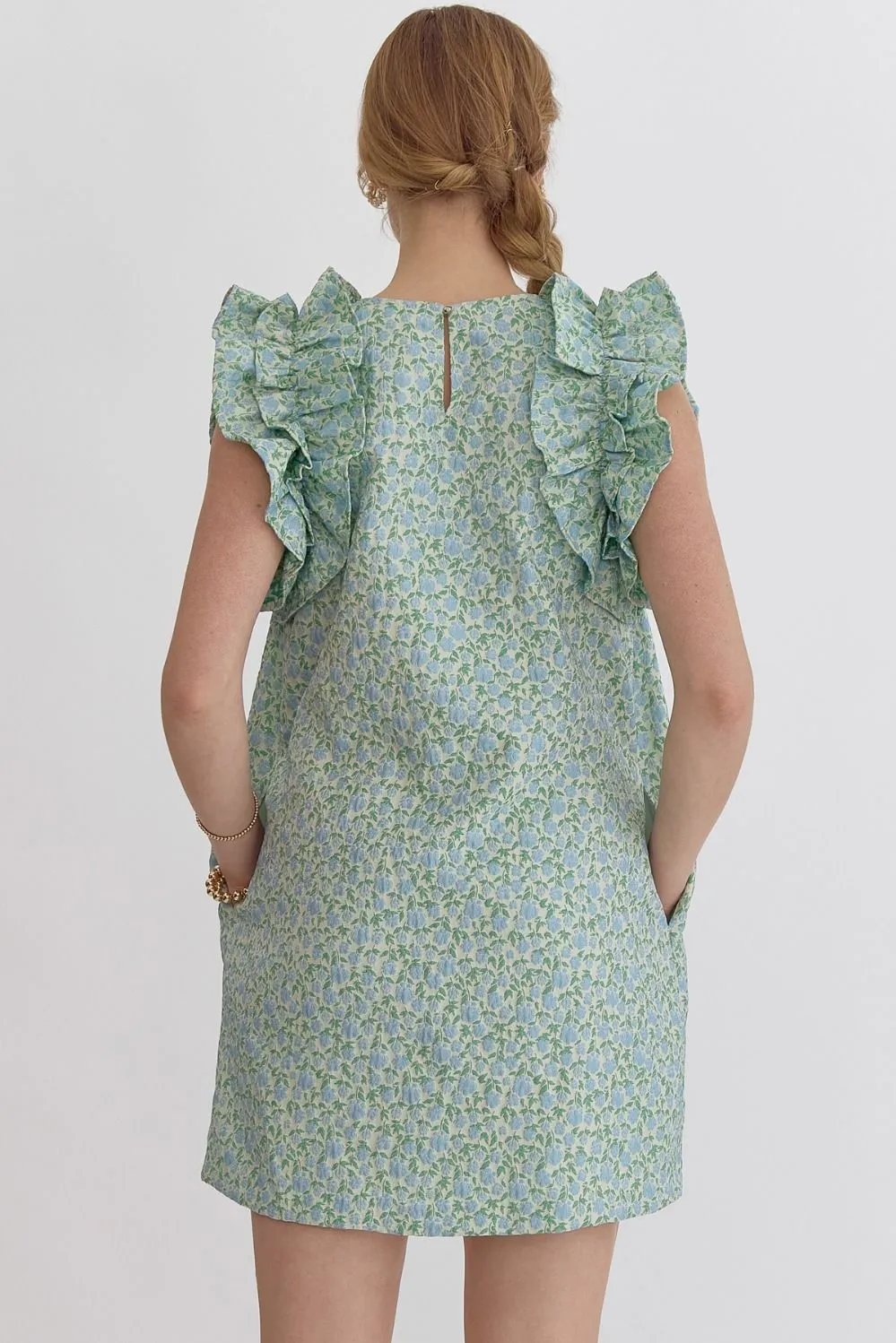 Ripple Of Times Dress - Green