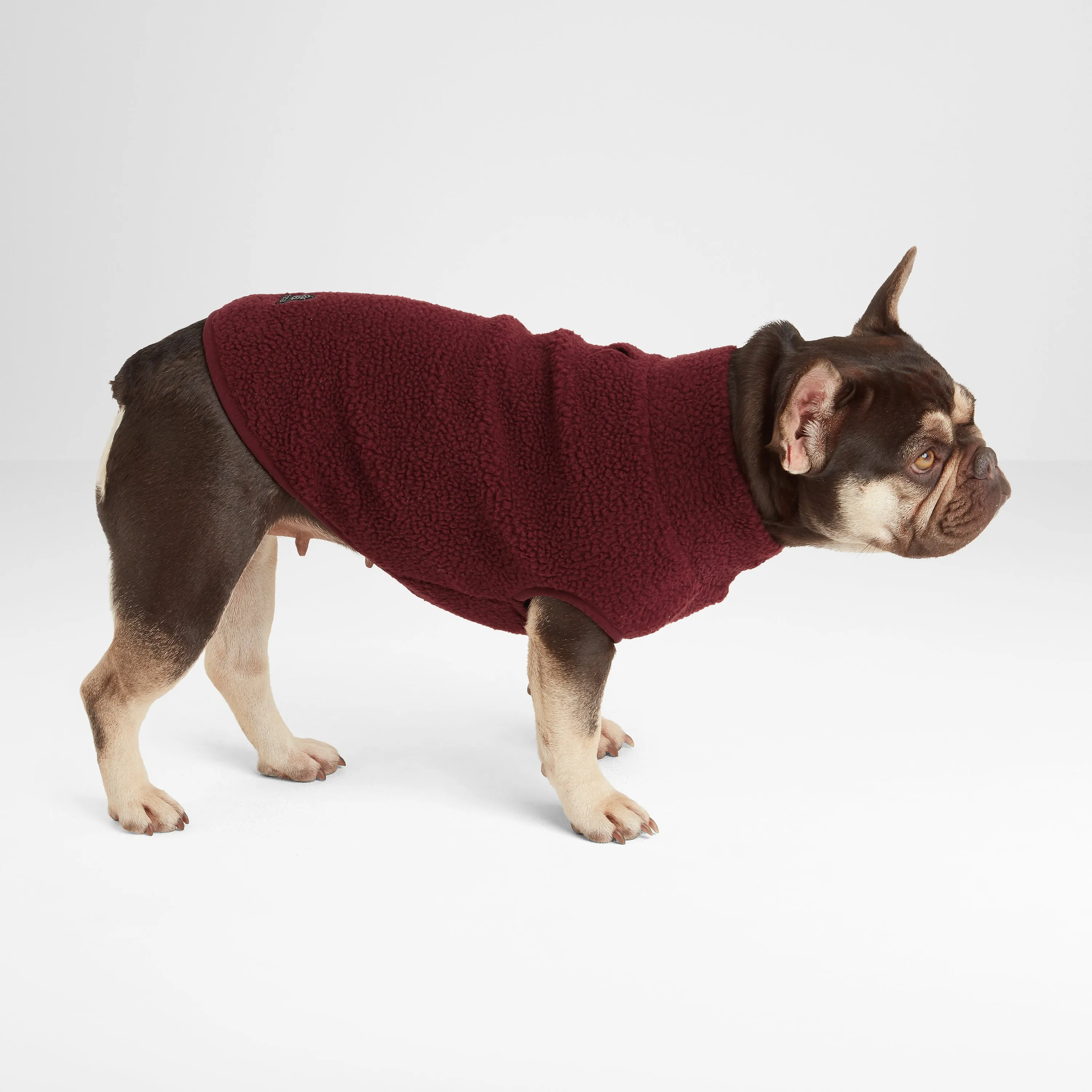 Rover Sherpa Dog Coat XS - Maroon