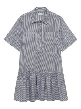 Simkhai Cris Shirt Dress in Midnight Stripe