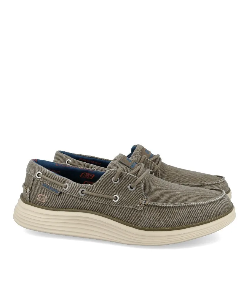 Skechers Status 2.0 Lorano 65908 Canvas boat shoe