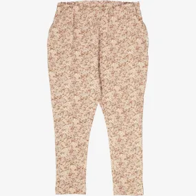 Soft Pants Malika - pale lilac flowers