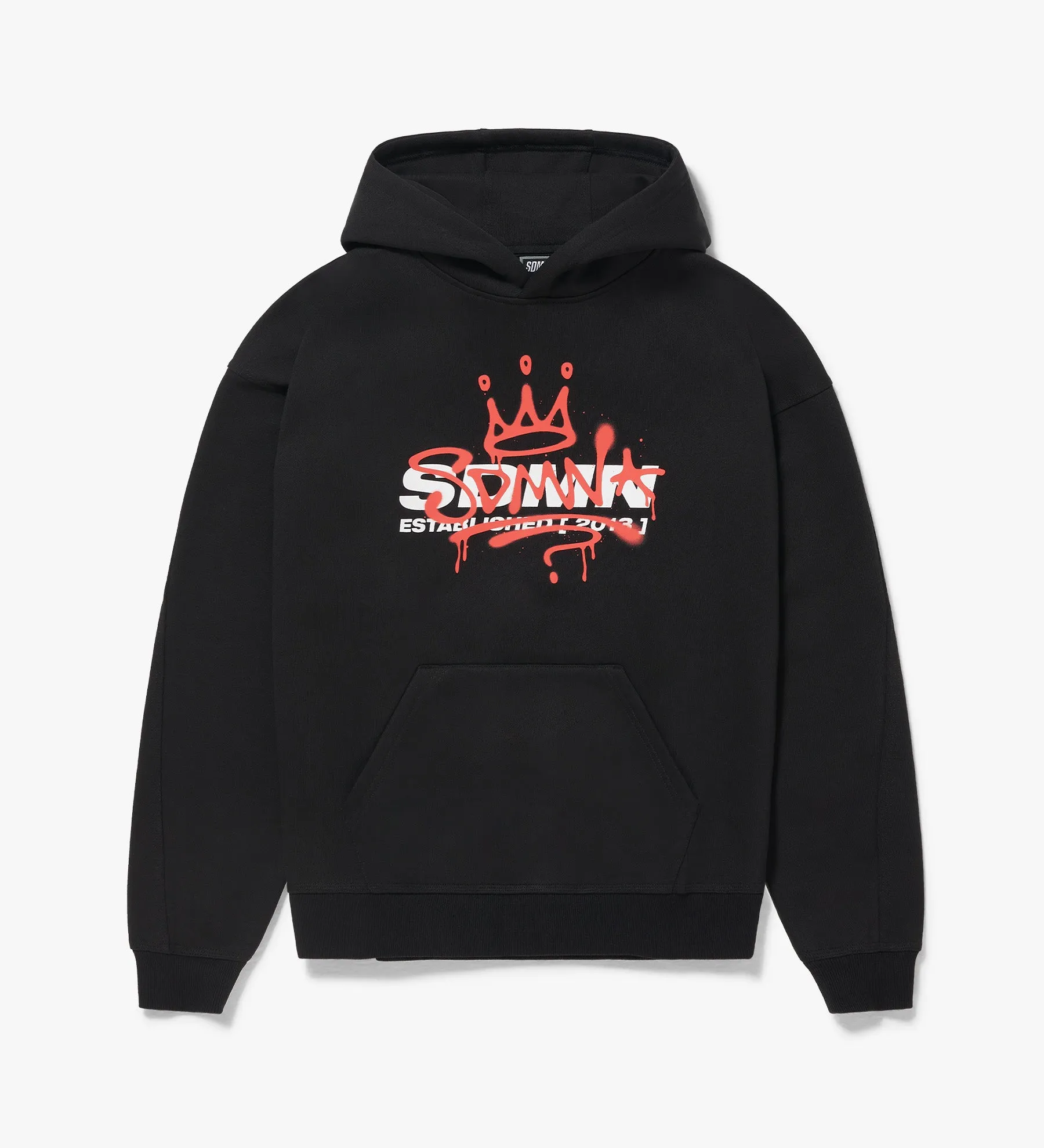 Spray Hoodie [Black/Red]