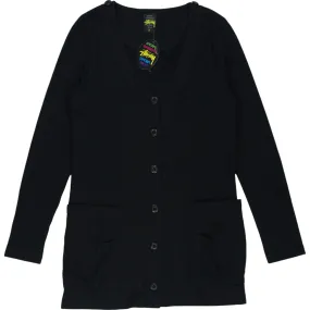 Stussy Black Long Sleeve Cardigan