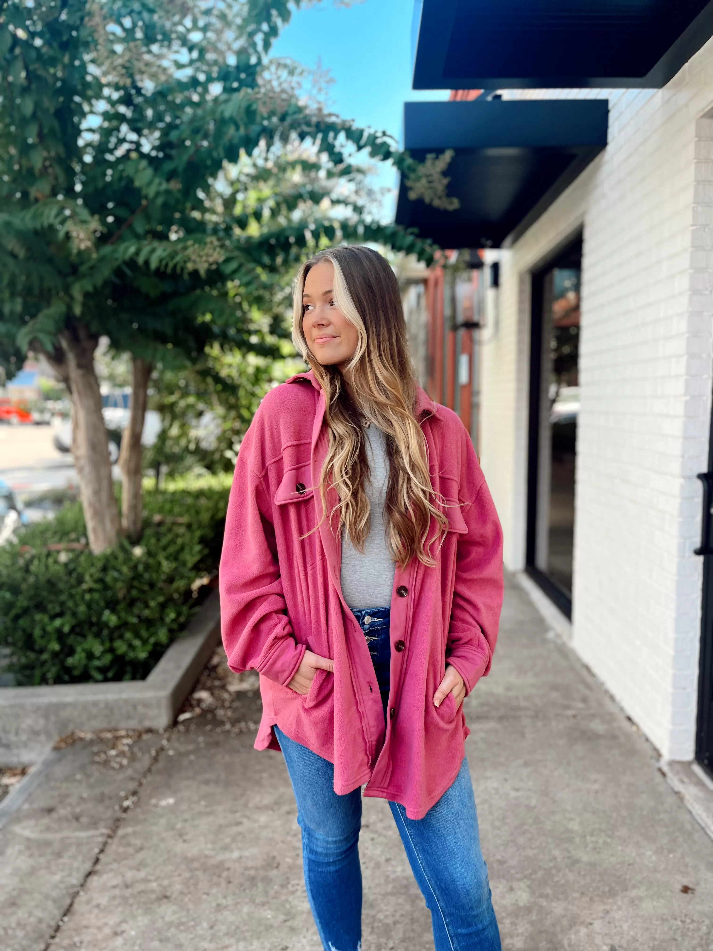 Sunset Fleece Pink Jacket