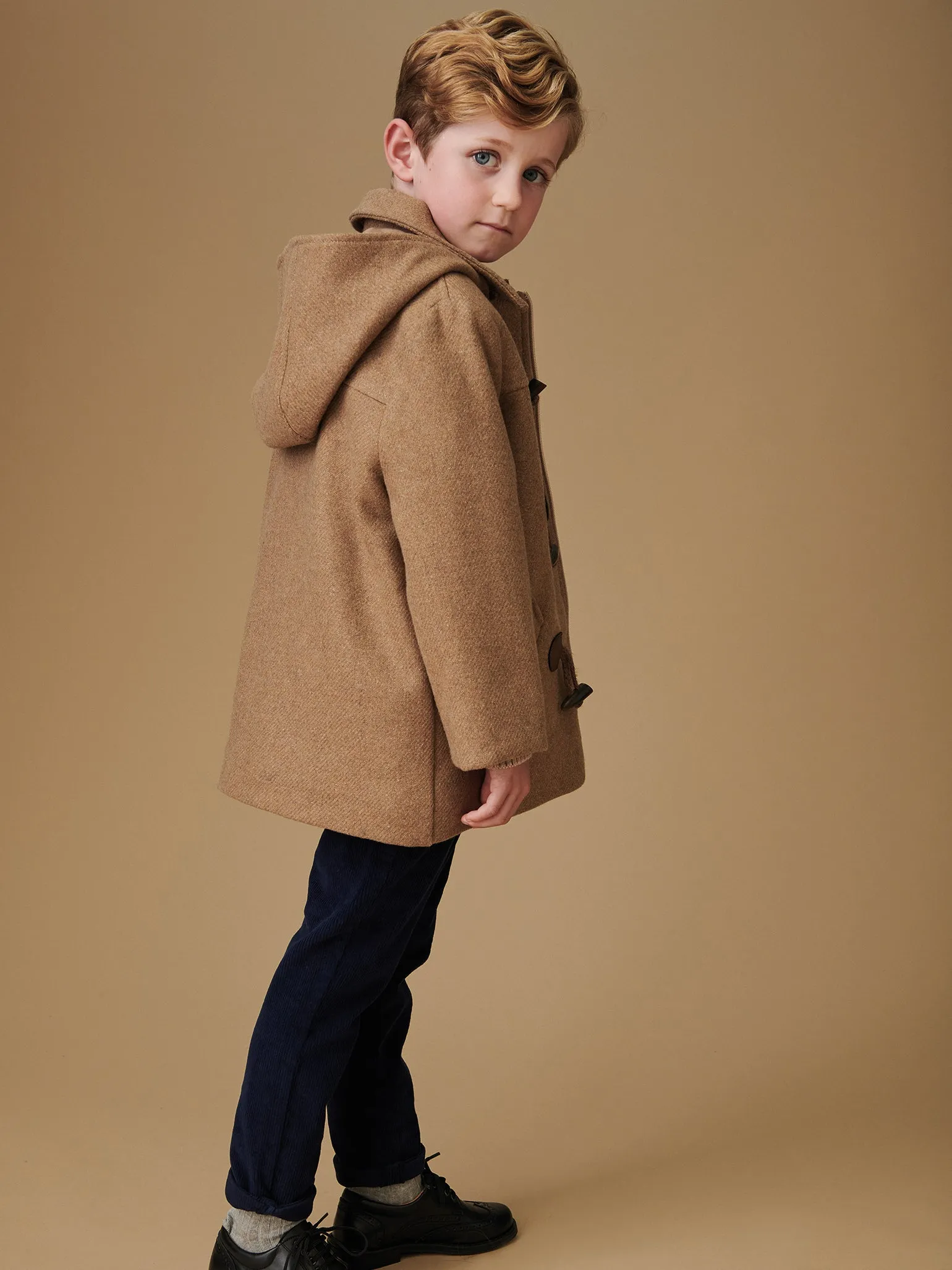 Taupe Agustin Boy Coat